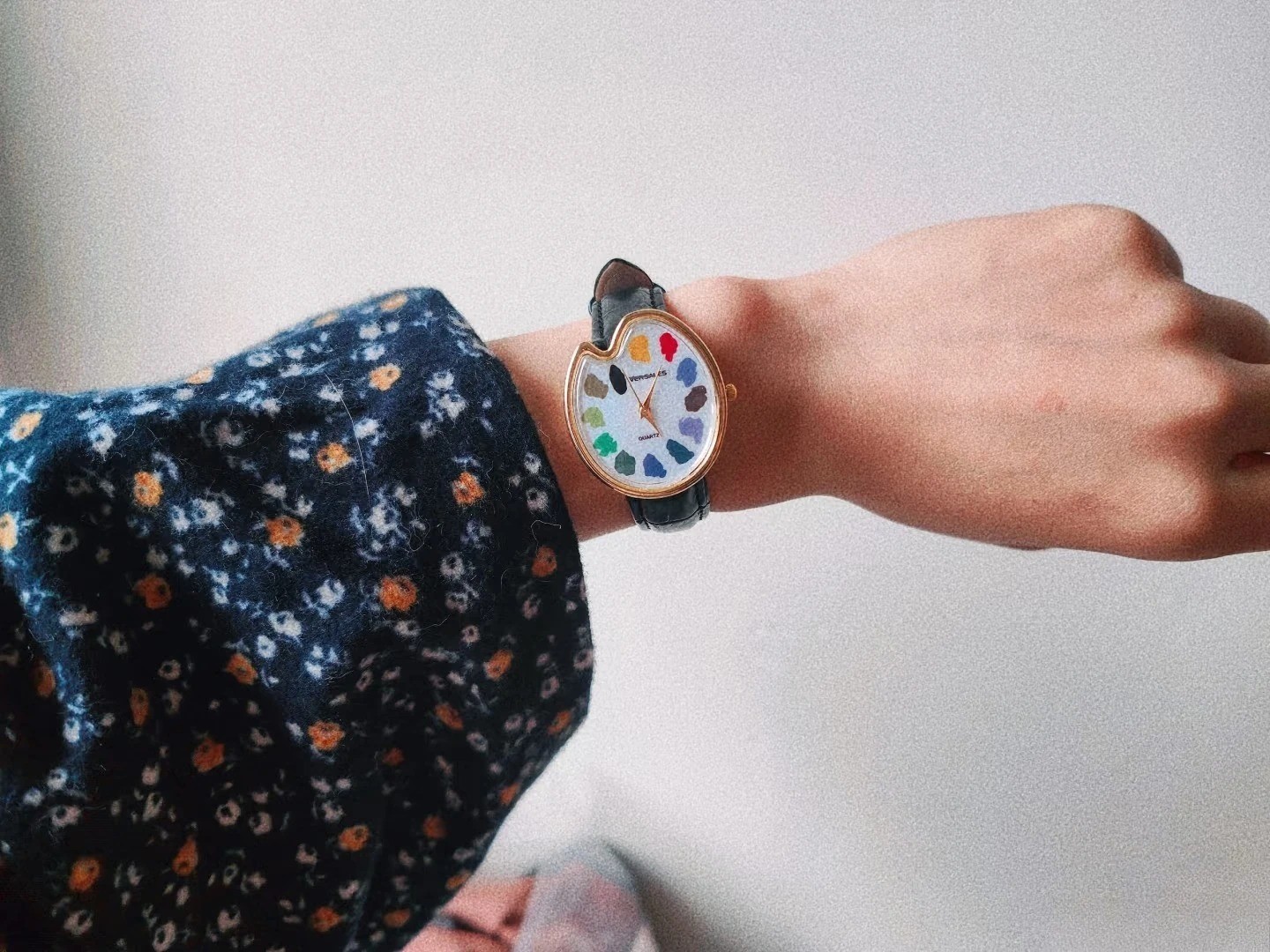 Y2K Paint Board Art Women Watch Student Vintage Retro Quartz Wristwatch Gift