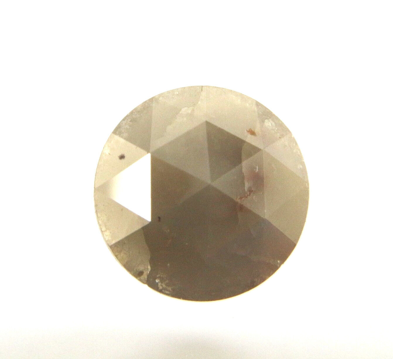 2.00 cts Natural Round Shape Gray Color Rose Cut Diamond 7.69-7.75×3.65 MM