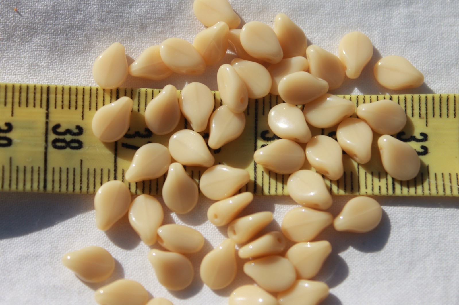 5x7mm Pip Preciosa Czech Glass Beads # 151-L Opaque Tan 50pcs