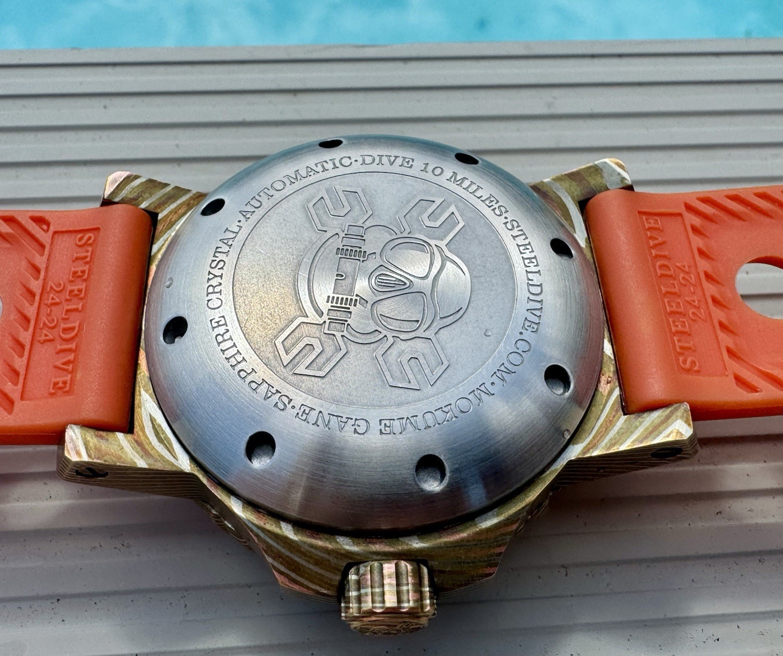 Steeldive SD1982Z Mokume Gane Automatic Dive Watch