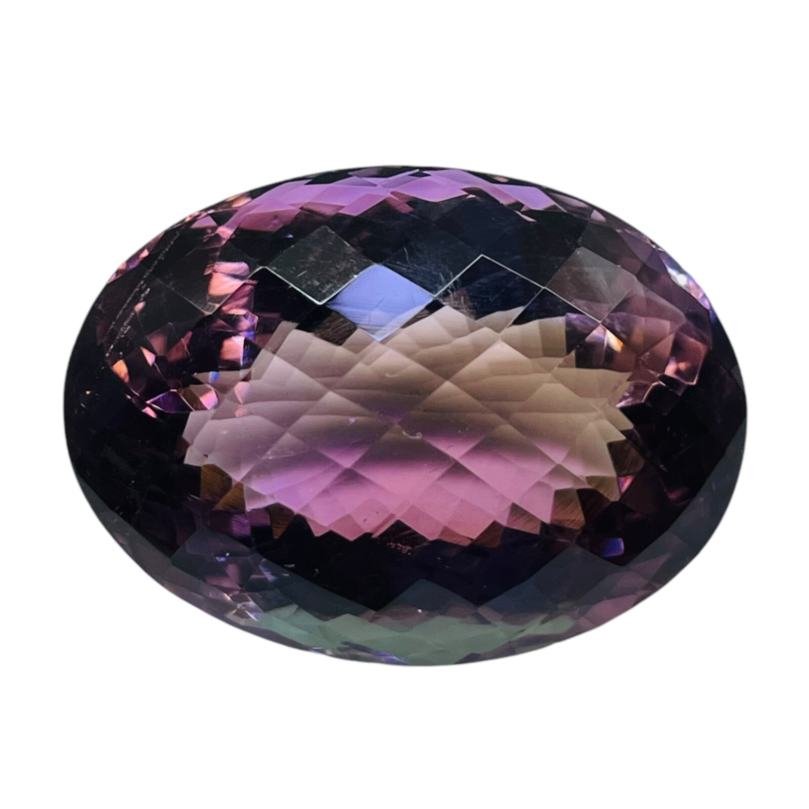 VVS 48 Cts Natural Amethyst 28.5×20.5mm Oval Cut Huge Pendant Size Gemstone