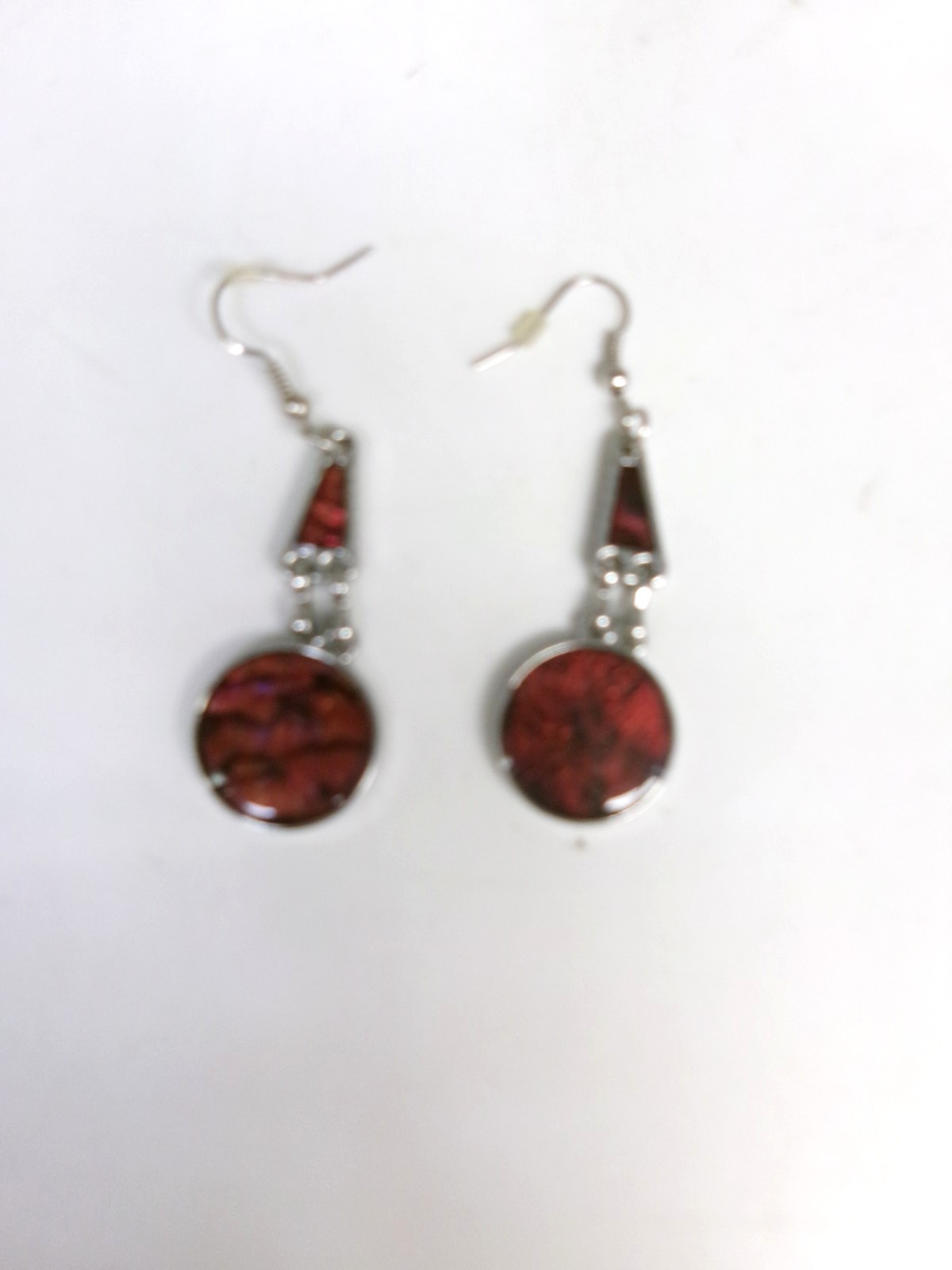 Red Abalone Necklace, Bracelet, Earrings, and Ring Set
