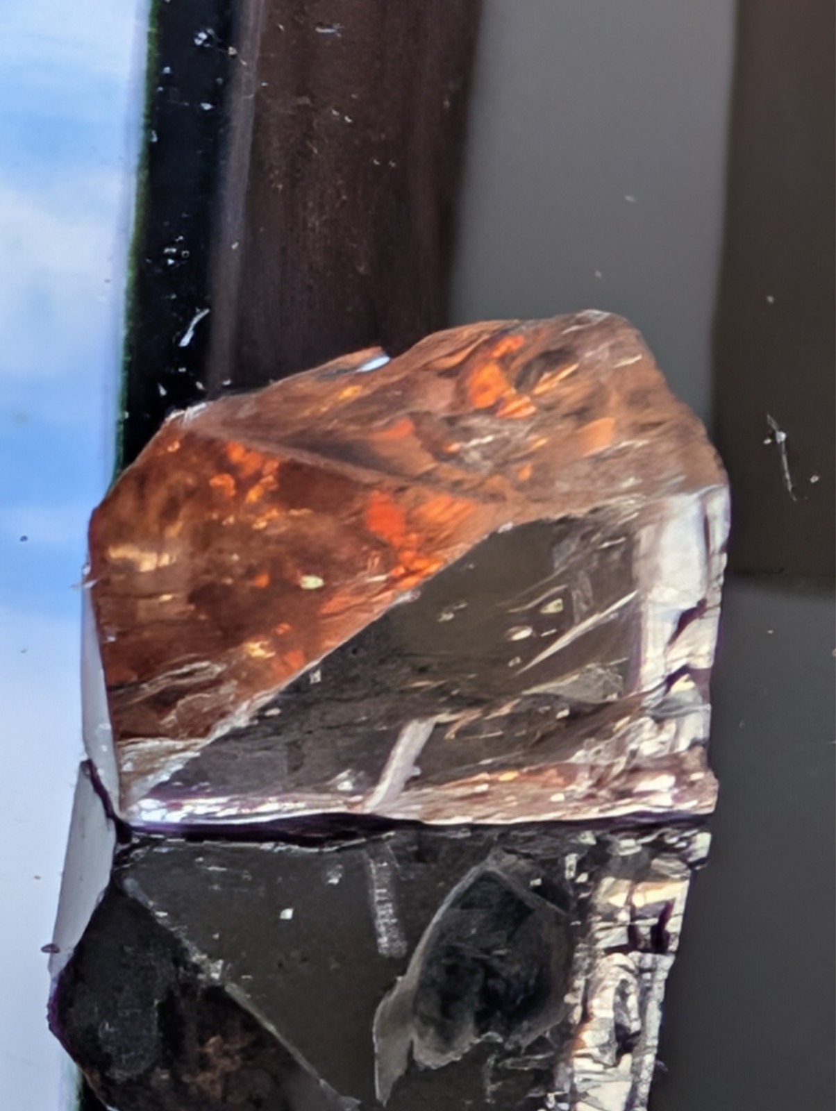 USA seller 17.00 IF clarity Imperial Topaz facet rough gemstone specimen