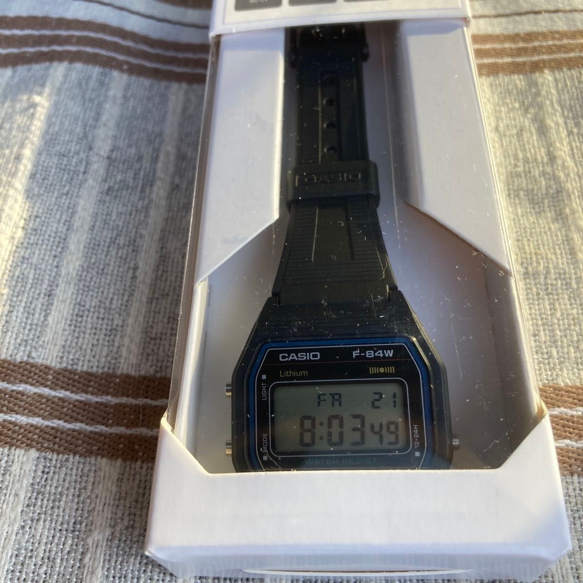 Casio F-84W-1QJH Black Light Men’s Standard Digital Wristwatch NEAR MINT JAPAN