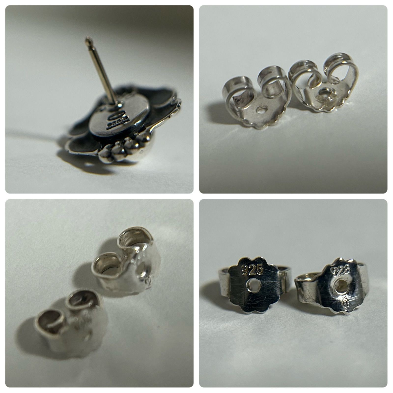 Georg Jensen Year 2000 Heritage Earrings Sterling Silver AG925 Danish Vin Single