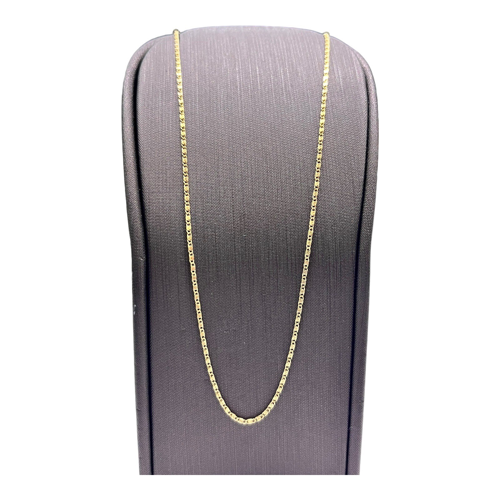 14ct 14K Yellow Gold Italian Fine Snail Chain Necklace 2.27 Grams 45.5cm. New