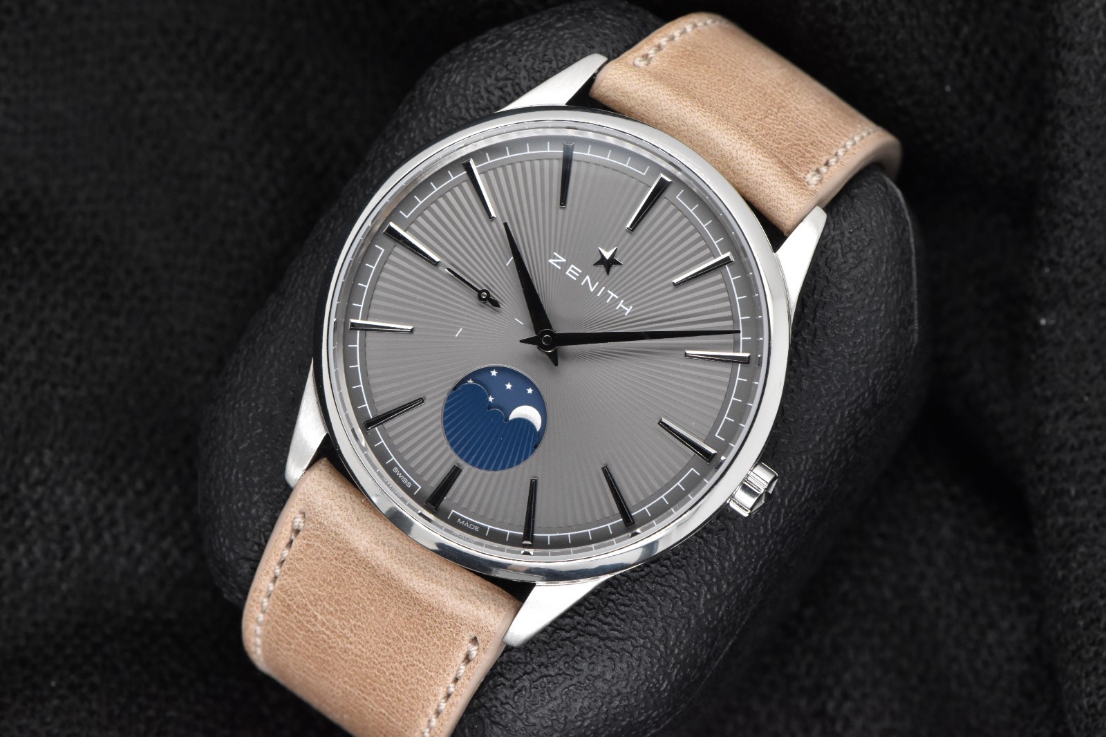 Zenith Elite Moonphase Automatic 40.5mm Stainless Steel Grey Dial 03.3100.692