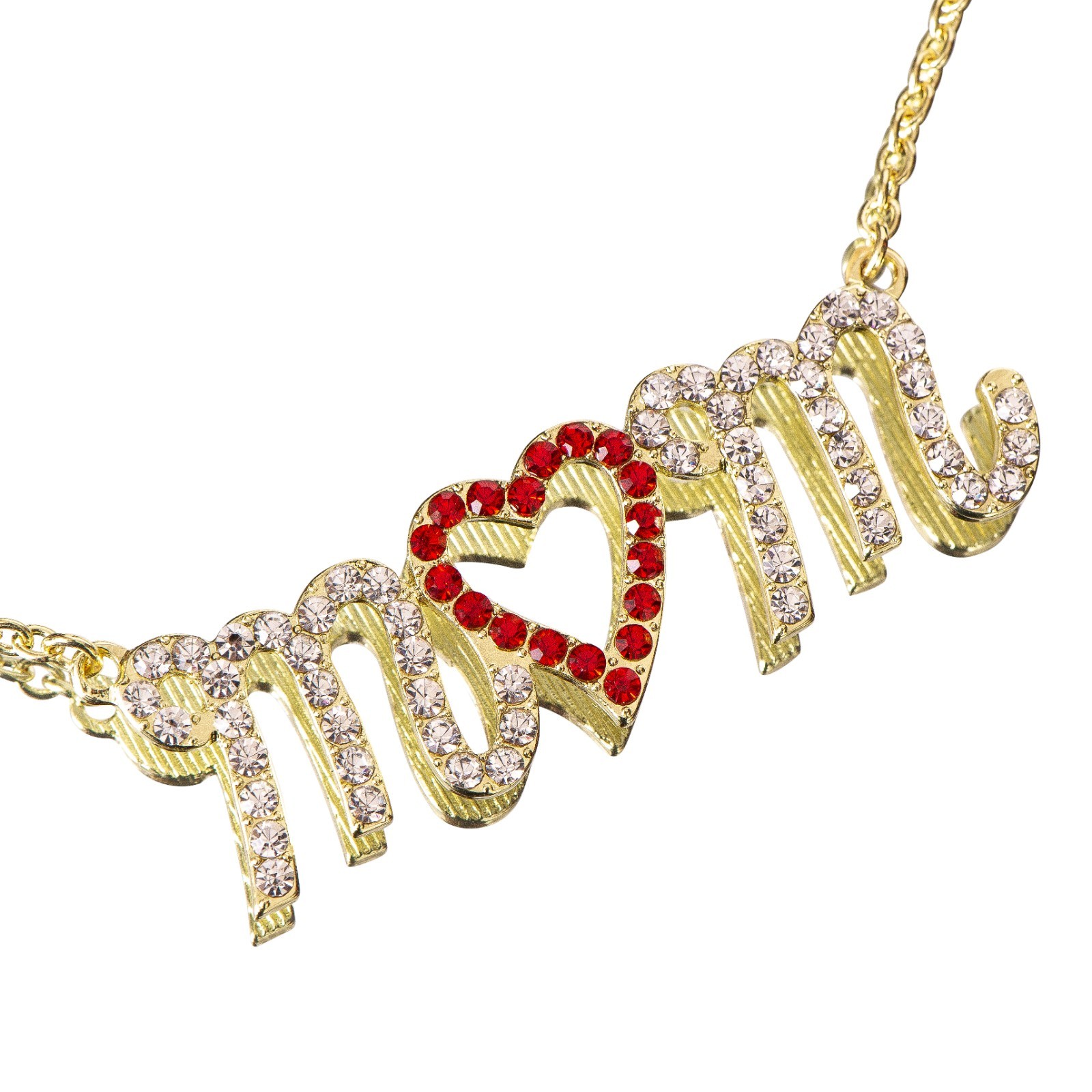 Mom Heart Pendant Necklace in Gift Box – Silver Mom Jewelry Christmas Gift