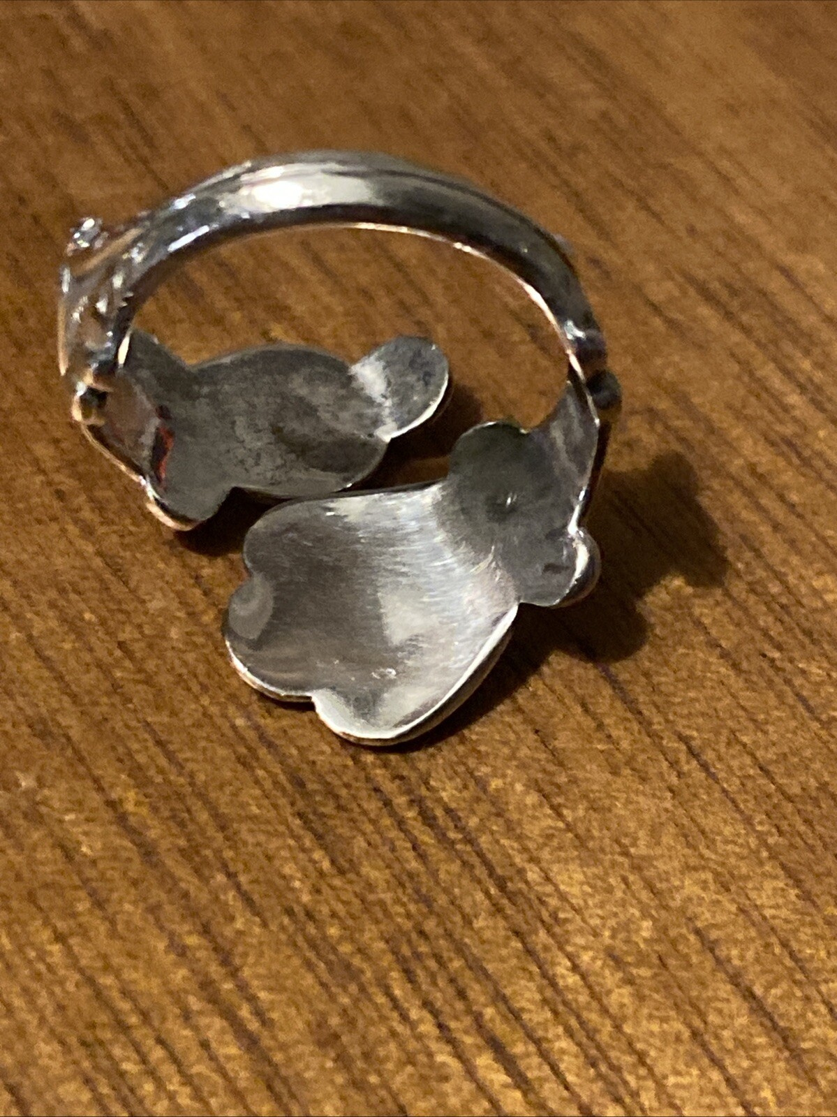 Avon Treasured Heart Sterling Silver Spoon Ring Valentine’s Wrap 925 Size Varies