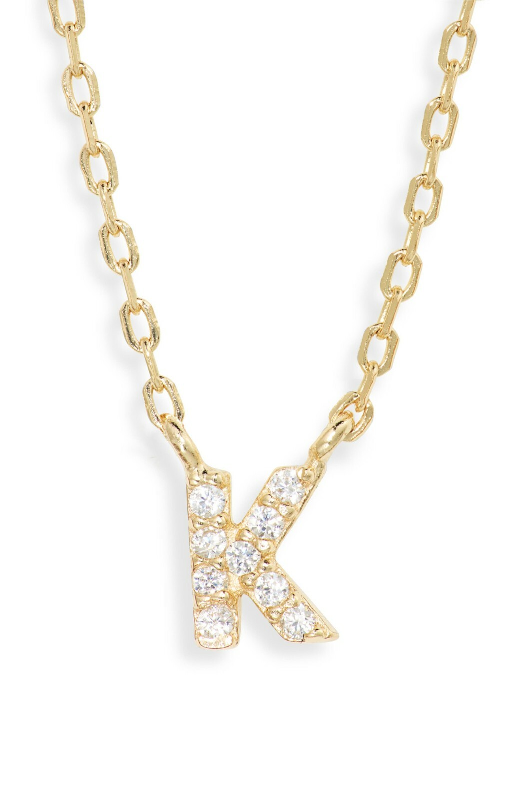 Melinda Maria A-Z Block Letter Necklace 18K Gold Over Sterling Silver- K