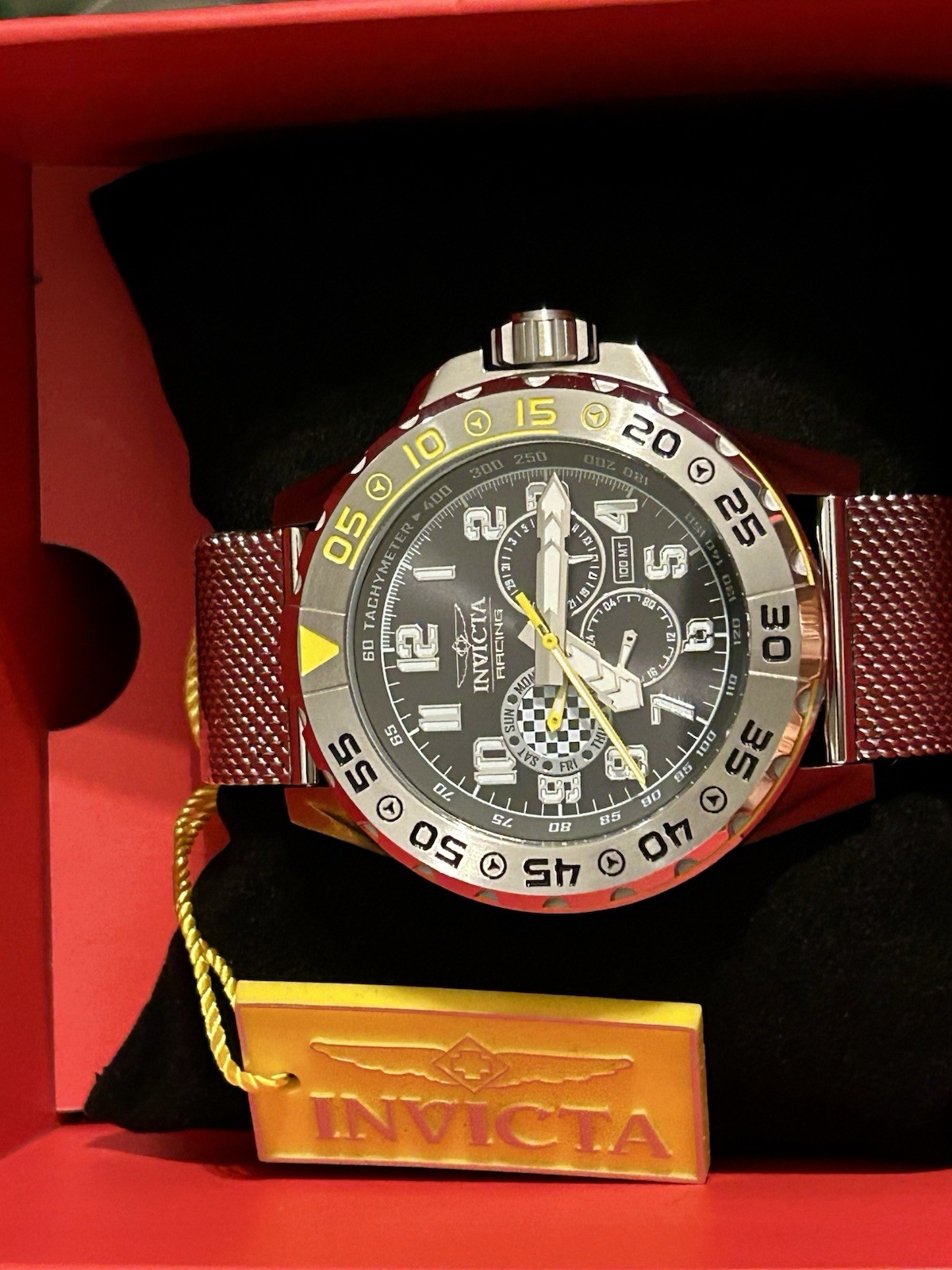 Invicta Racing Dynox Multifunction, 48mm, WR 100m, 8.5”, New/Box/3yr Warranty