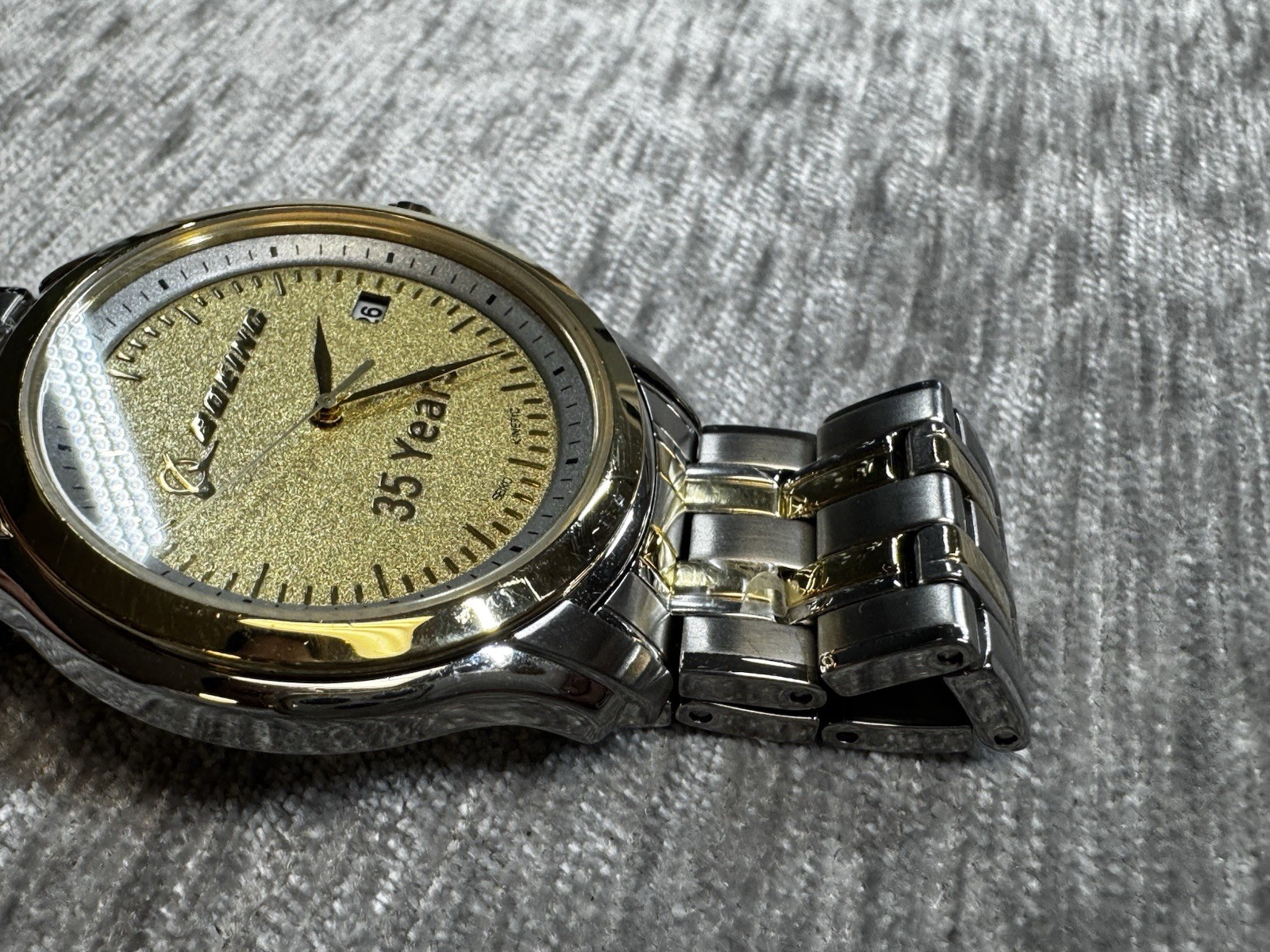 Seiko Kinetic Watch 5M62-0CJ0 Boeing Airplanes 35 Years Anniversary Retirement