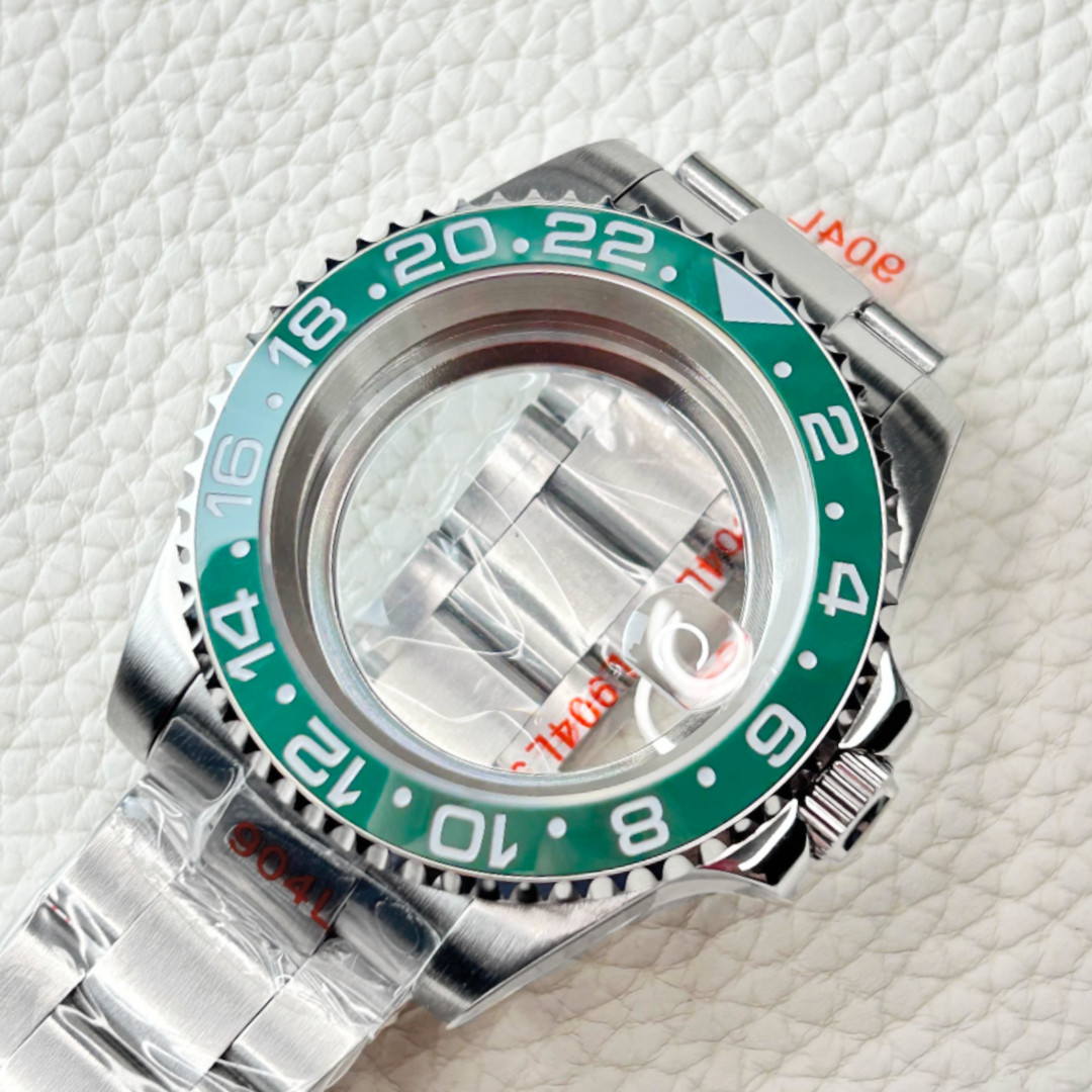 40mm Brushed 20ATM Watch Case Sub GMT Hulk Bezel Mod For Nh35 Nh36 Nh34 Movement