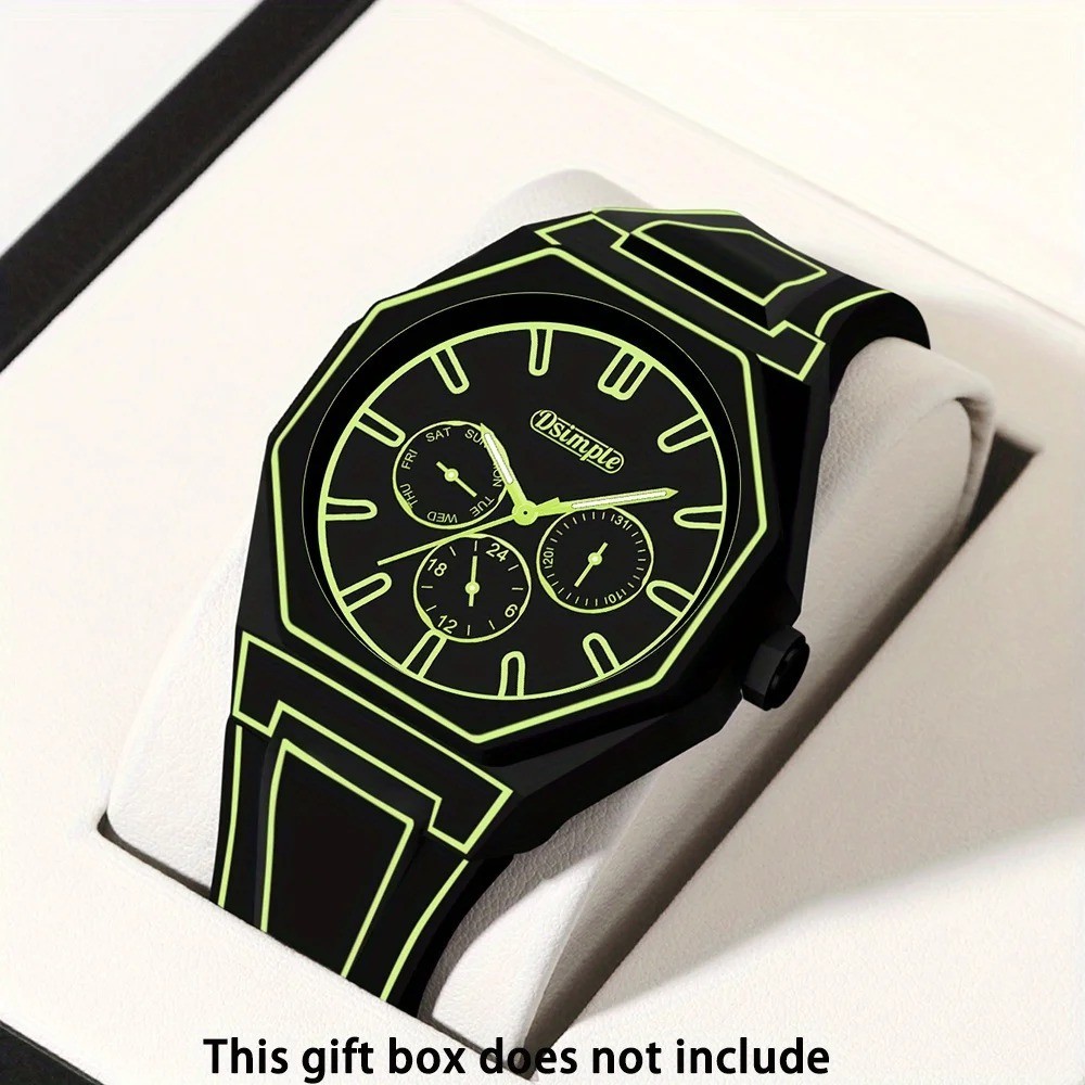 Minimalist Quartz Watch Men Women Silicone Band Numberless Casual Sports Wrist
