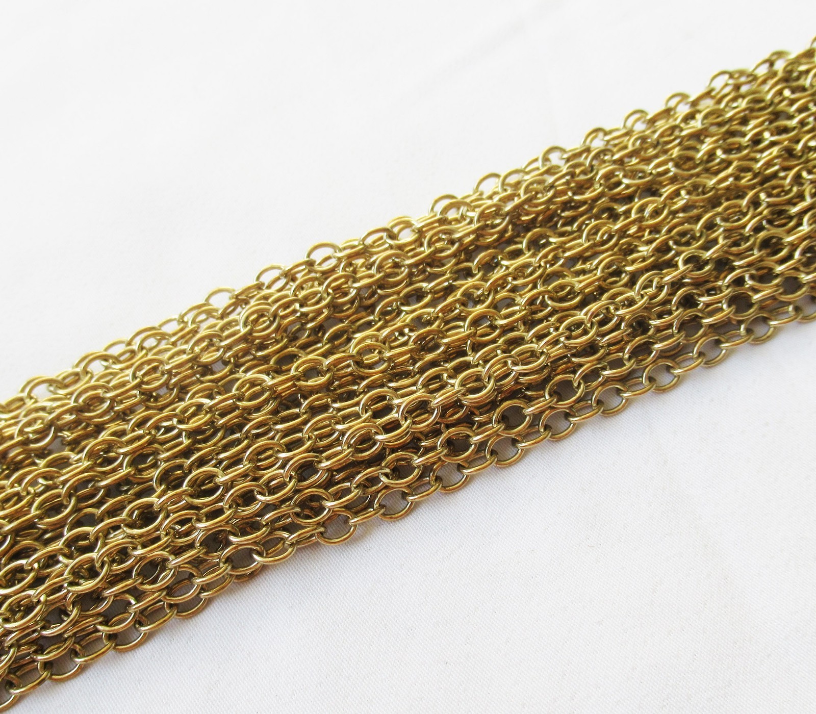 10m(32.81ft) Cable Chain 4x5mm O Link Brass Chain Findings for DIY Crafts Making