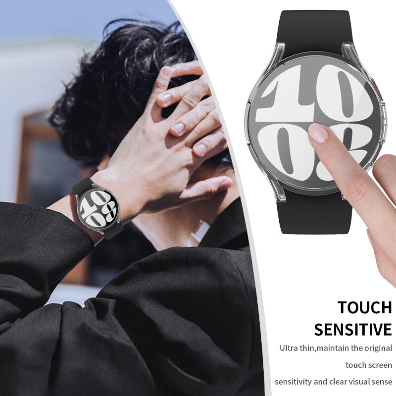 Soft TPU Full Case Cover Plating Watch Frame For Samsung Galaxy Watch6 40mm 44mm