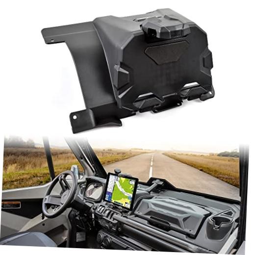 Electronic Device Holder with Storage Box Organizer Tray for Can Am Defender