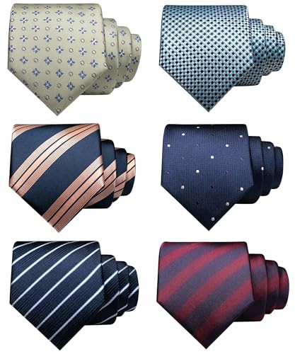 Mens Tie Casual Business Necktie 6PCS Set Set11