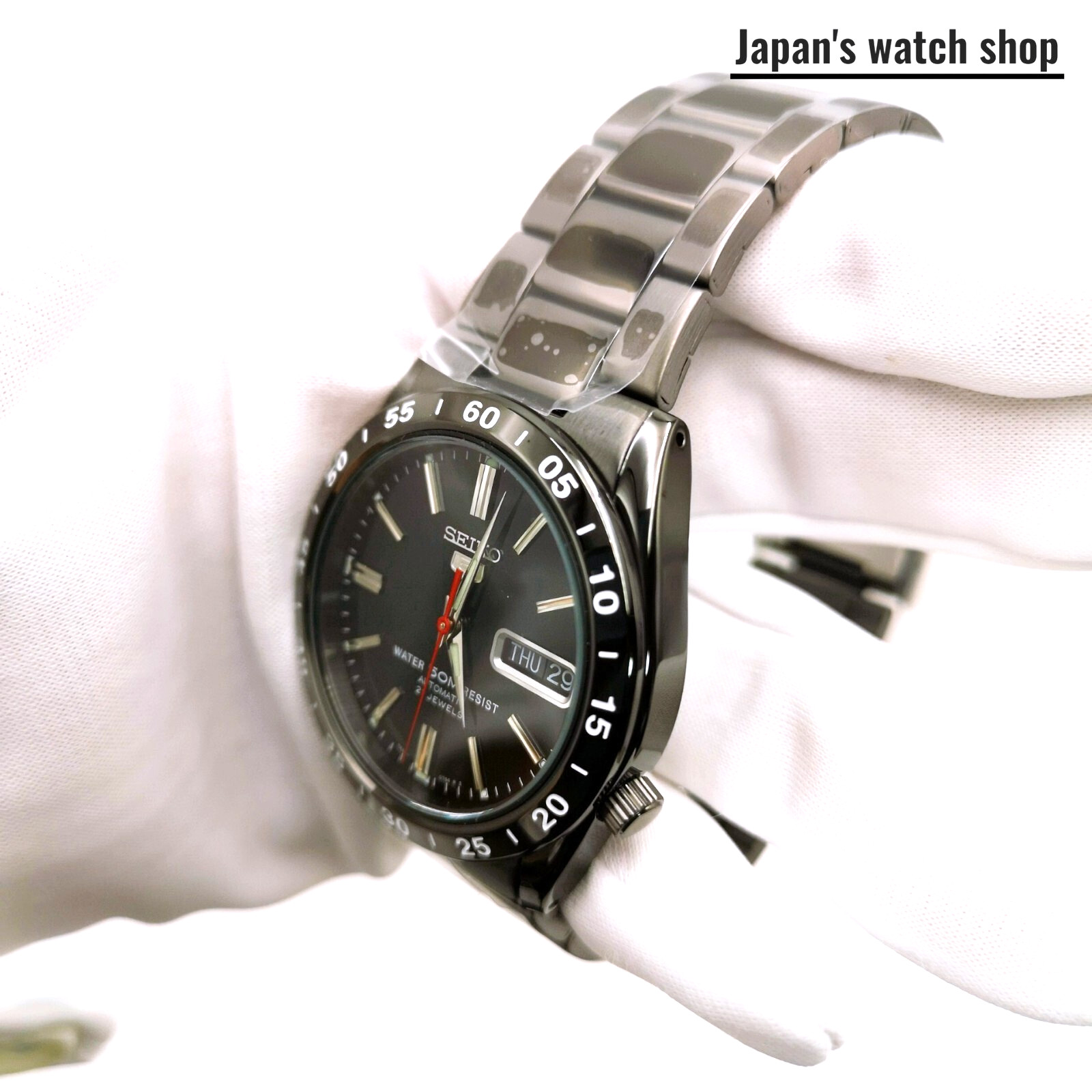 SEIKO SEIKO5 SNKE03K1 Black Automatic Men’s Watch New in Box