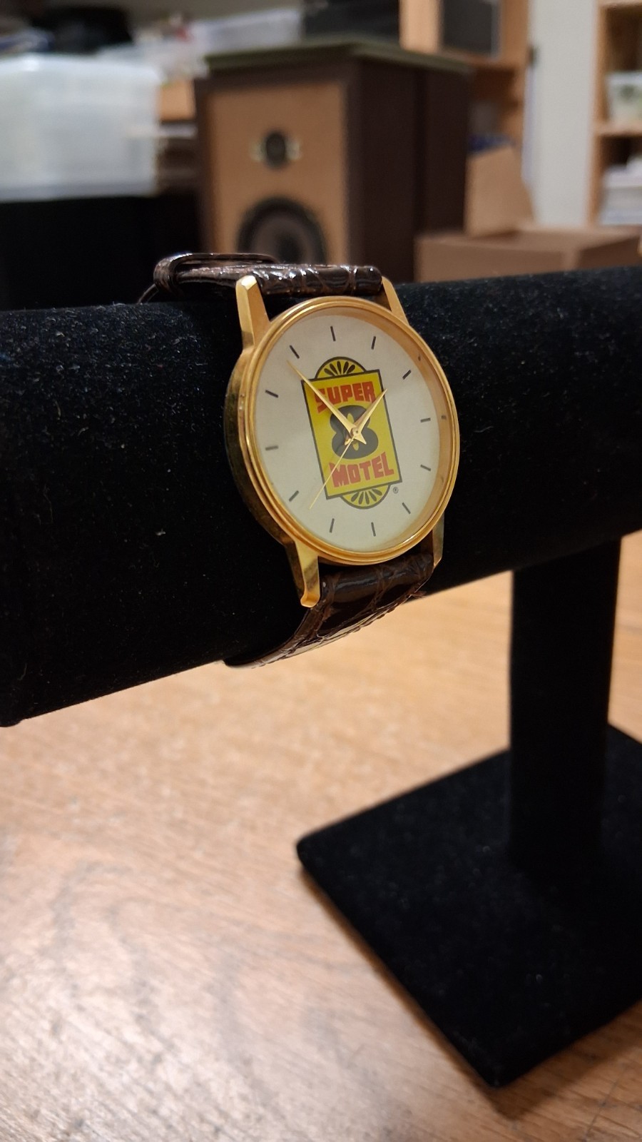 SUPER 8 MOTEL WRISTWATCH GENUINE LEATHER IMAGE WATCHES, INC. CALIFORNIA