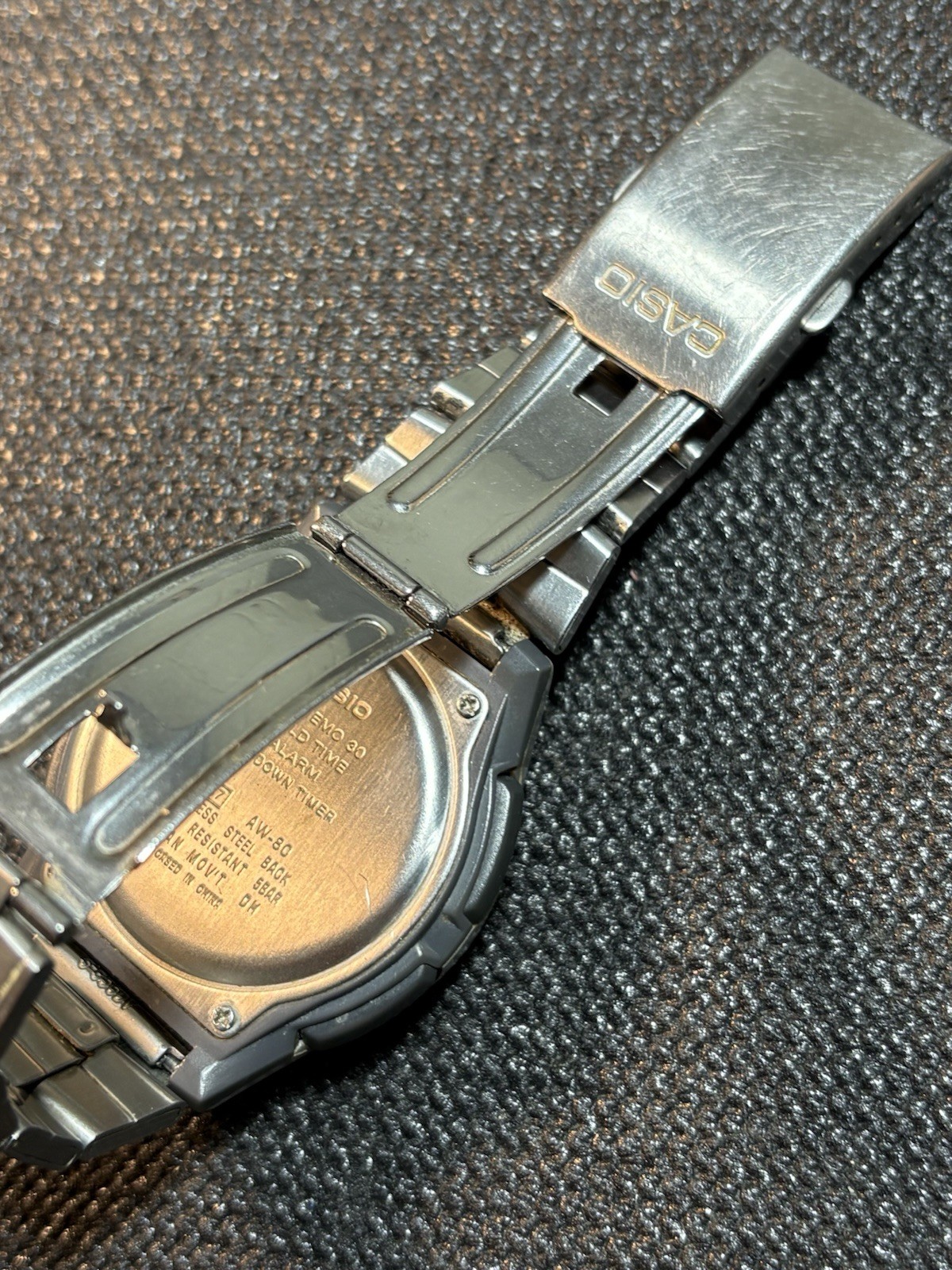 Casio Illuminator 2747 AW-80 World Time Telememo 30 Ana-Digi Watch Runs,#2