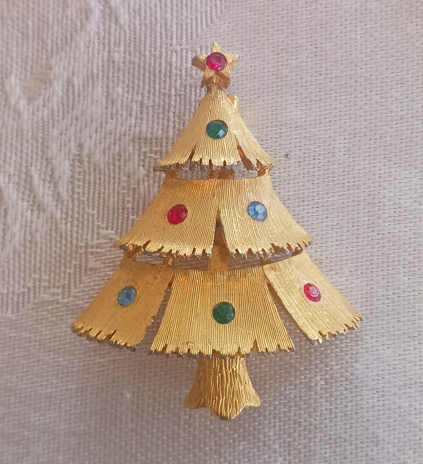 Estate Christmas Tree Brooches ~ TRIFARI CROWN ~ART ARTHUR ~GERRYS AVON ~ WIRE +