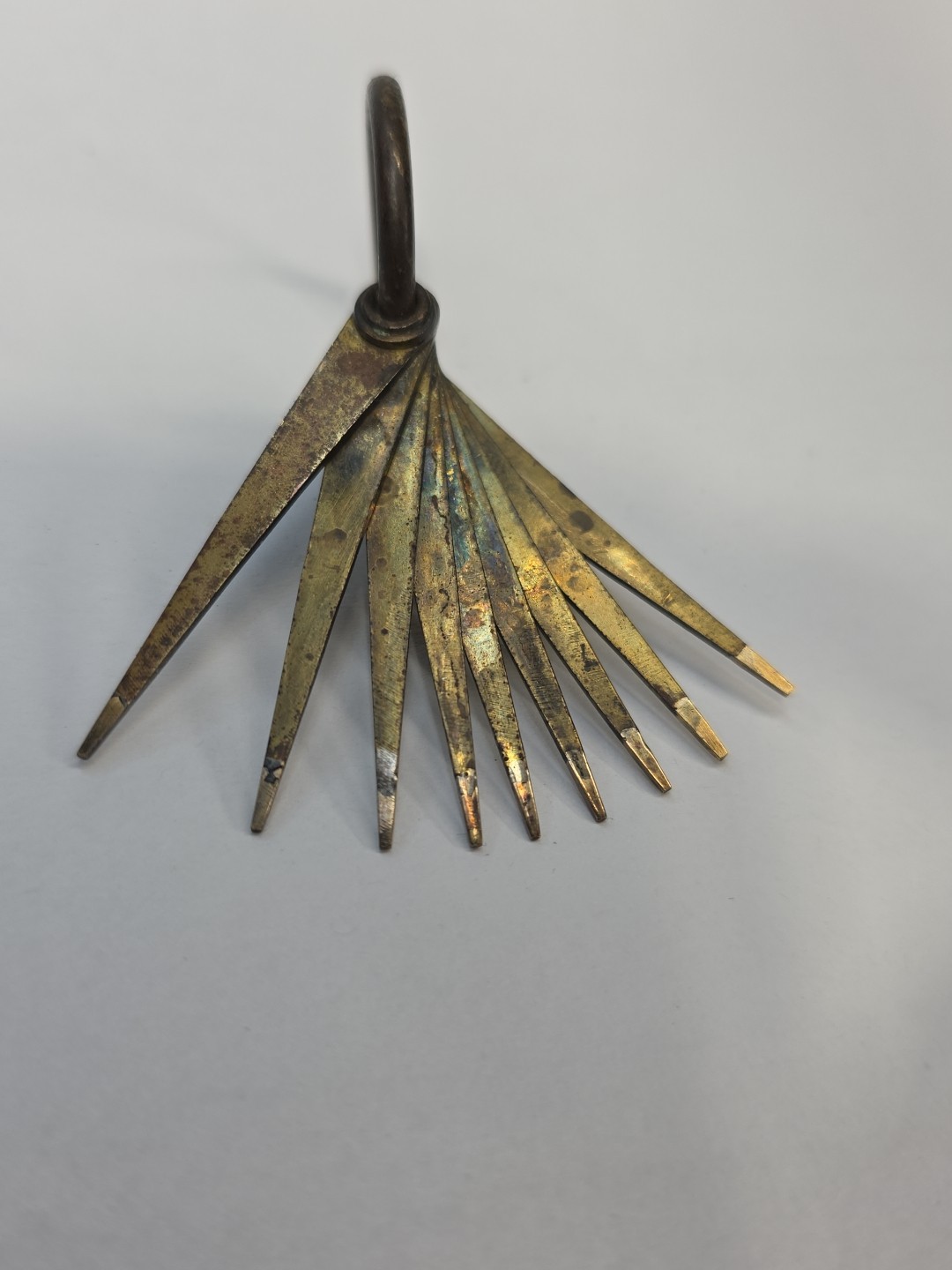 9 Vintage Gold Testing Needles 4kt to 20kt U.S. Standard Ring Jewelers Tools VTG