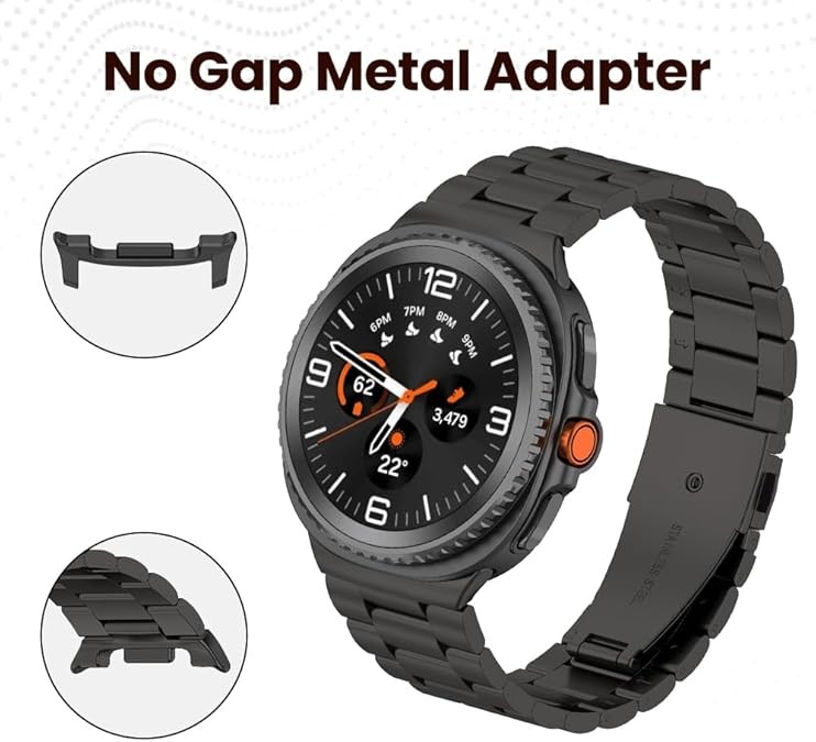 1-Pack 22MM Metal Watch Band Connectors for Samsung Galaxy Watch8/Watch8 Classic