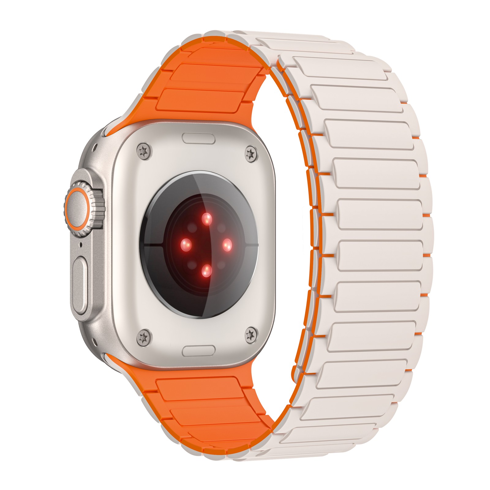 For iWatch Series 11 10 9 8 7 6 1 Ultra Magnetic Silicone Replacement Wristband