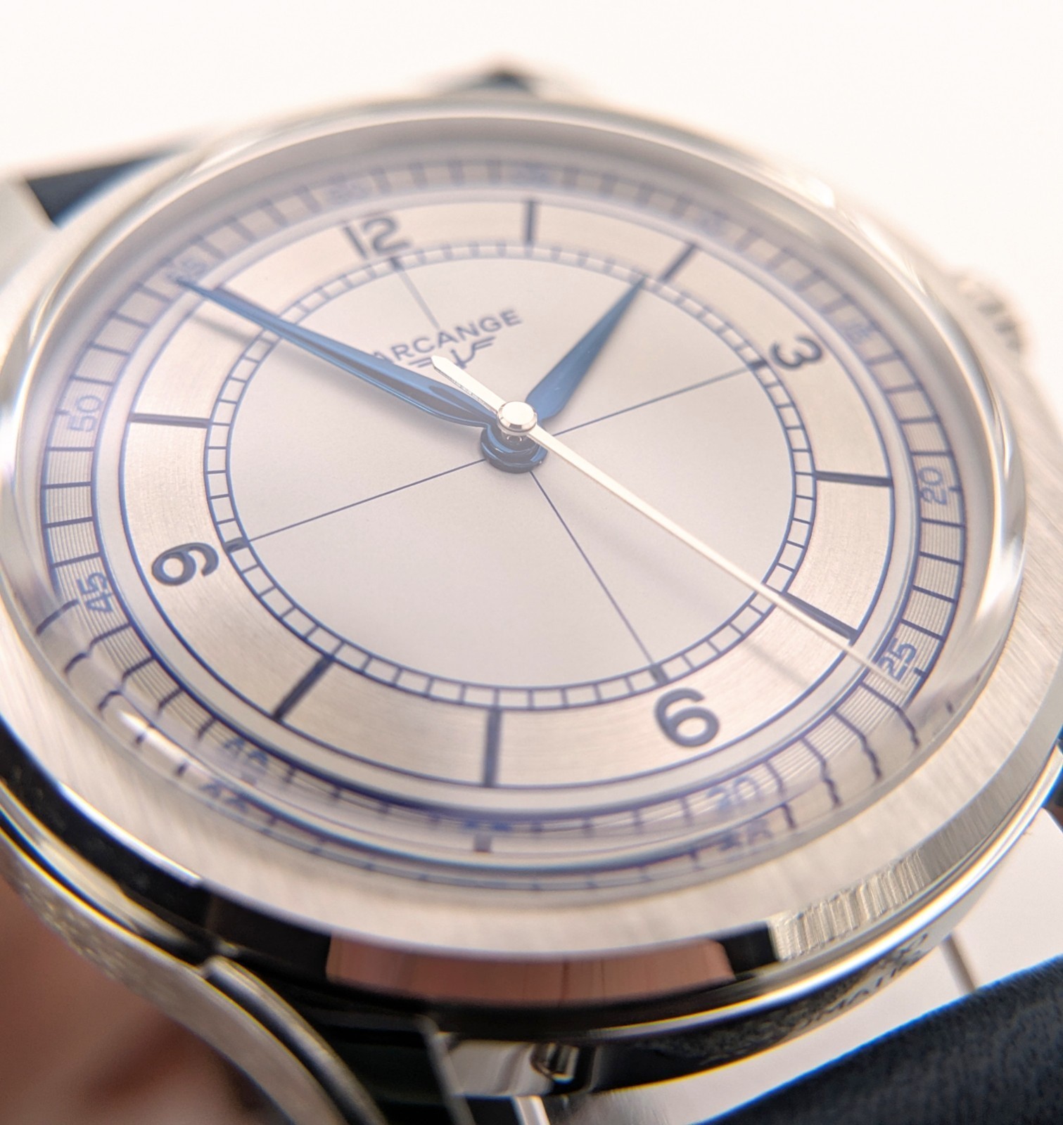 Arcange AS01 Polar Grey Sector Dial with Leather Strap – US Stock