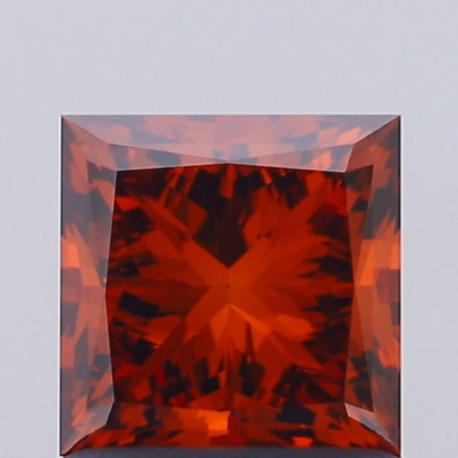 CERTIFIED Natural Orange Earth Mined Diamond 6.25 Ct Princess VVS1/ 10.2 mm