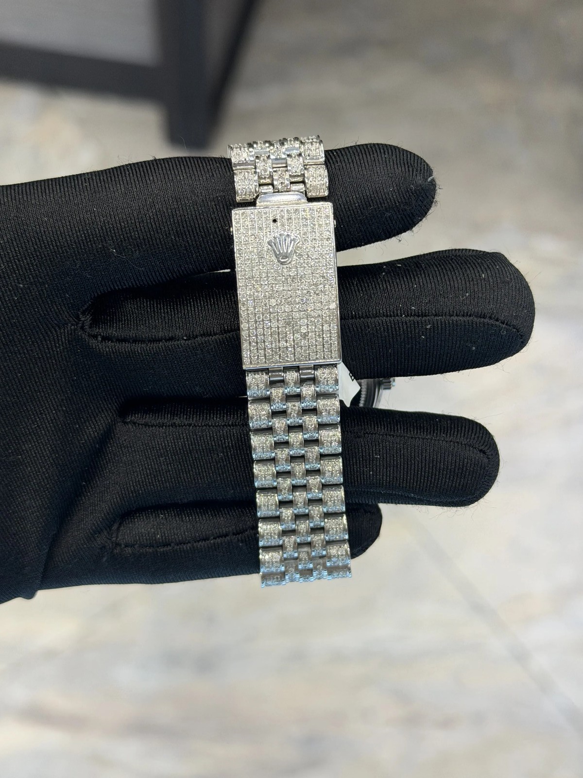 Rolex Datejust 36 Custom Diamond dial Dial on Custom bracelet 16013 with Box