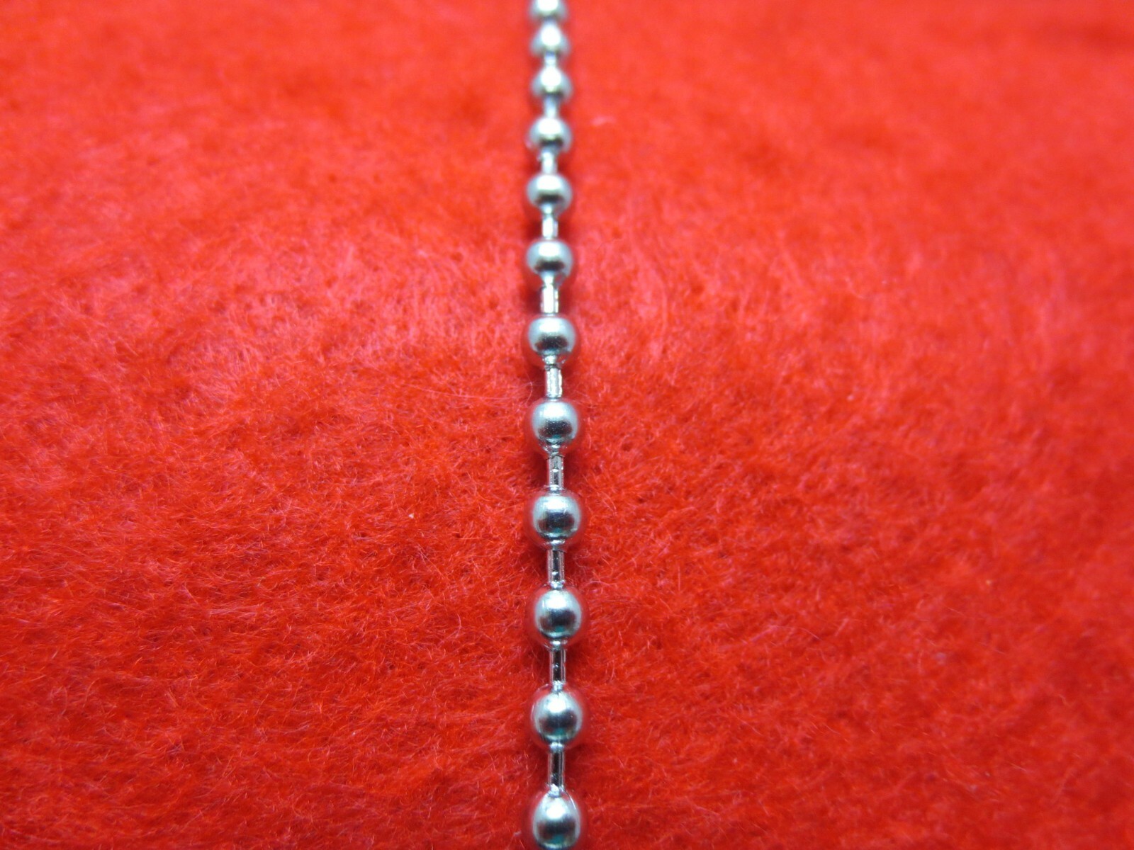 34 INCH 3.2mm STAINLESS STEEL SILVER BALL CHAIN WITH A LOBSTER CLAW CLASP