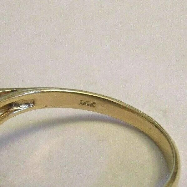 2.70 Carat 14K Gold Diamond & Sapphire Ring Diamond=.20 F-SI1/VS2 5.0 Grams