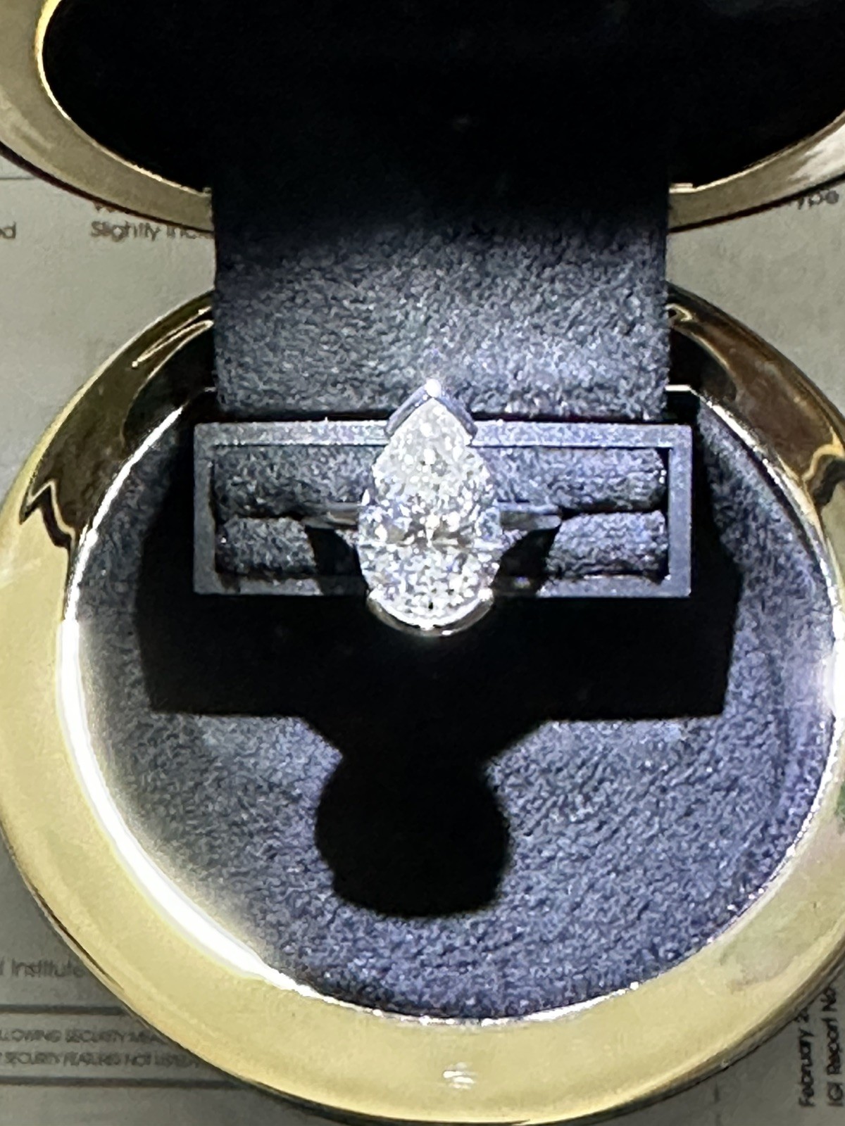 14K 6.05 CT Lab Grown Diamond Solitaire Ring with IGI Report E / VS2 Size 6.5