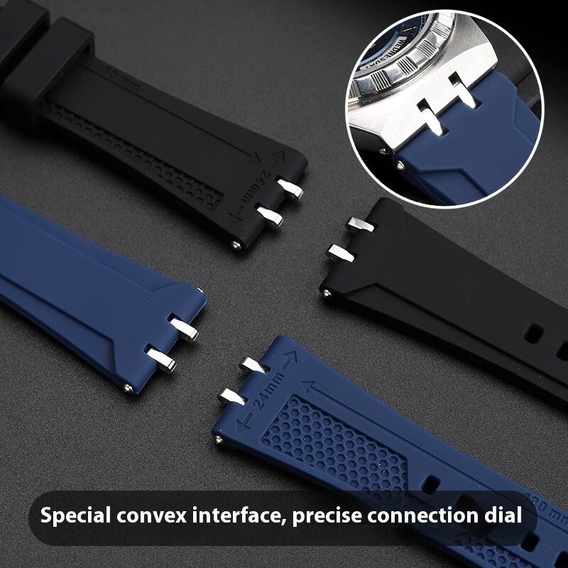 For Tudor Royal 41mm Deal M28600 M28603 Modified Silicone Watcthband 24mm Strap