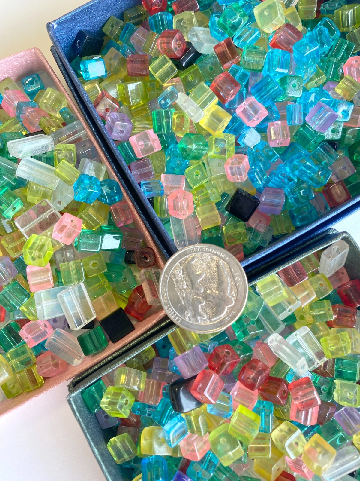 Cube Beads for Jewelry Making 6mm Glass Beads Cube Square Jewelry Making 50 pcs