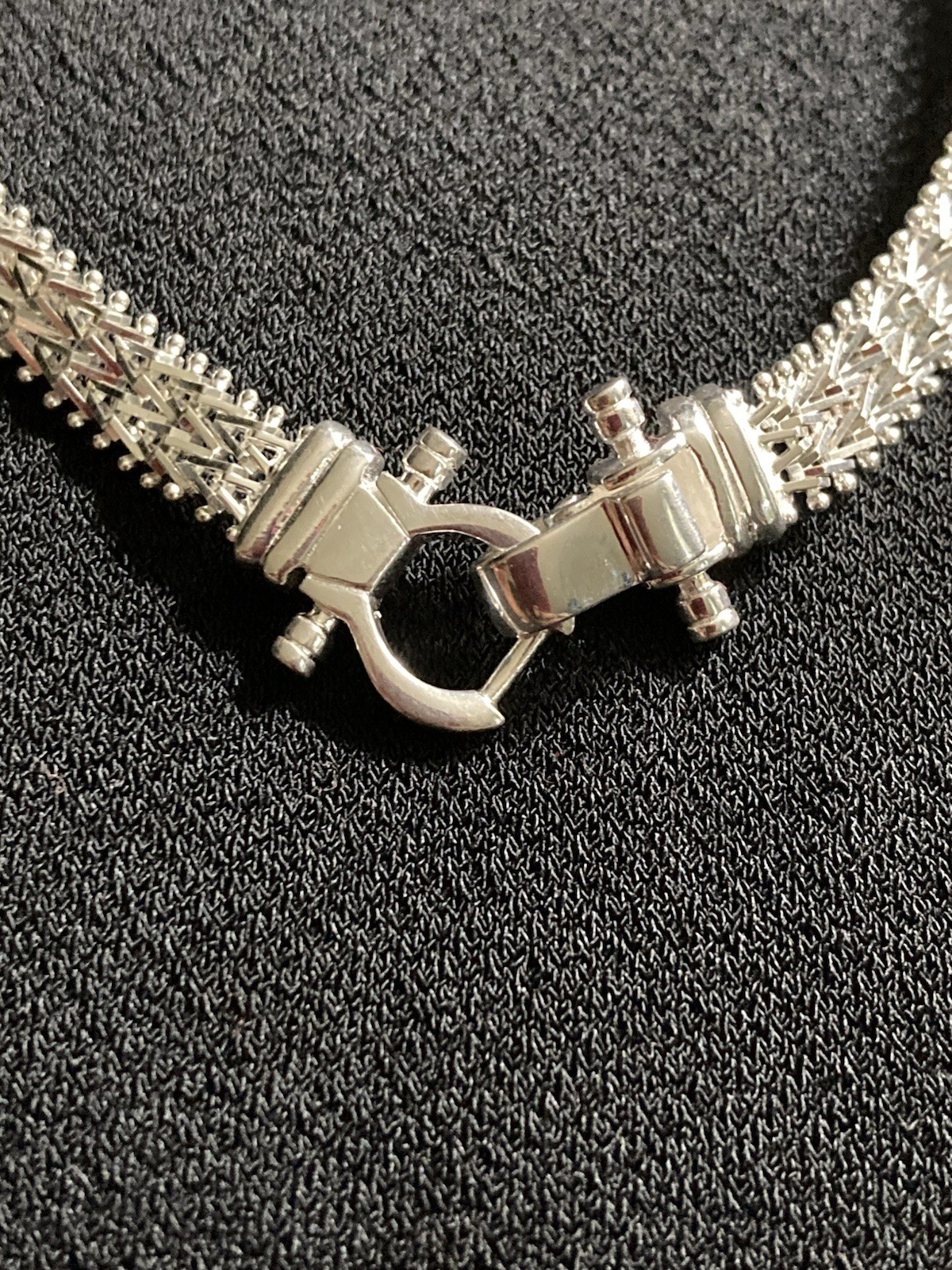 Imperial Silver 2 Row Wheat chain Buckle Bracelet – Sz L (8”) Or M (7.25”)