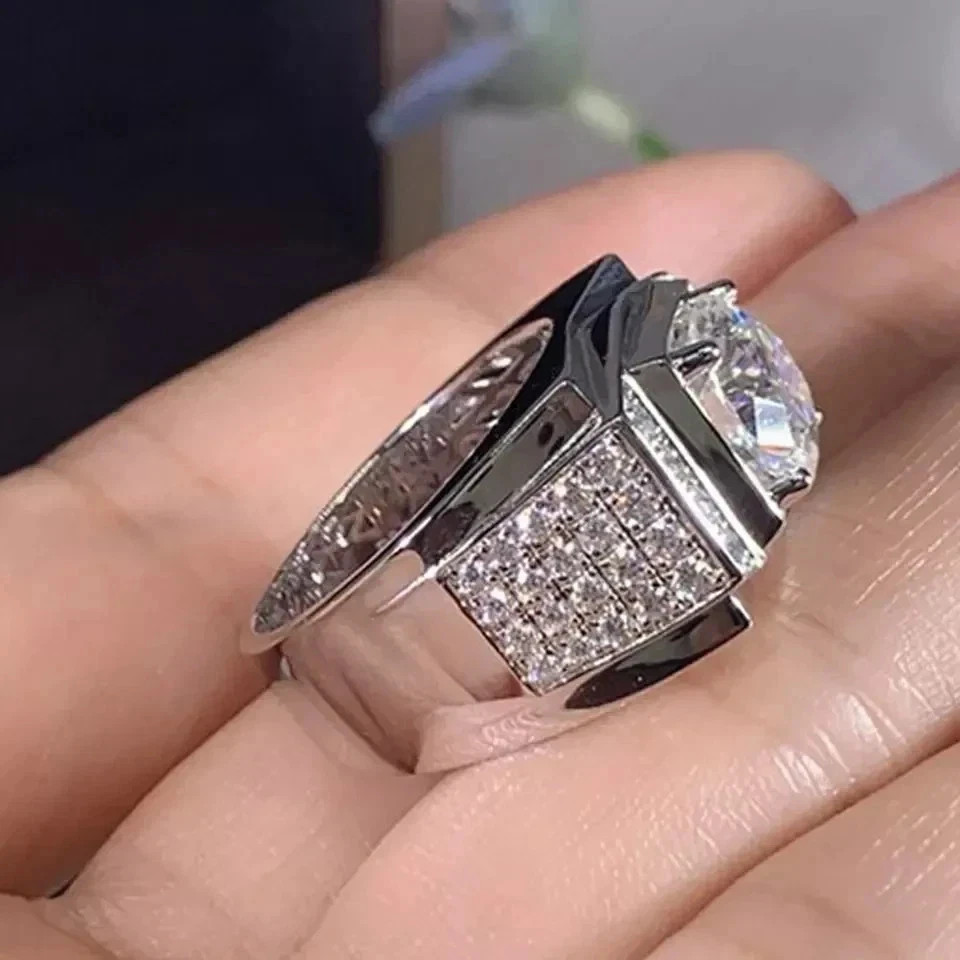 2.50 Ct Natural Sapphire Diamond Engagement Awesome Ring 14K Solid White Gold FN