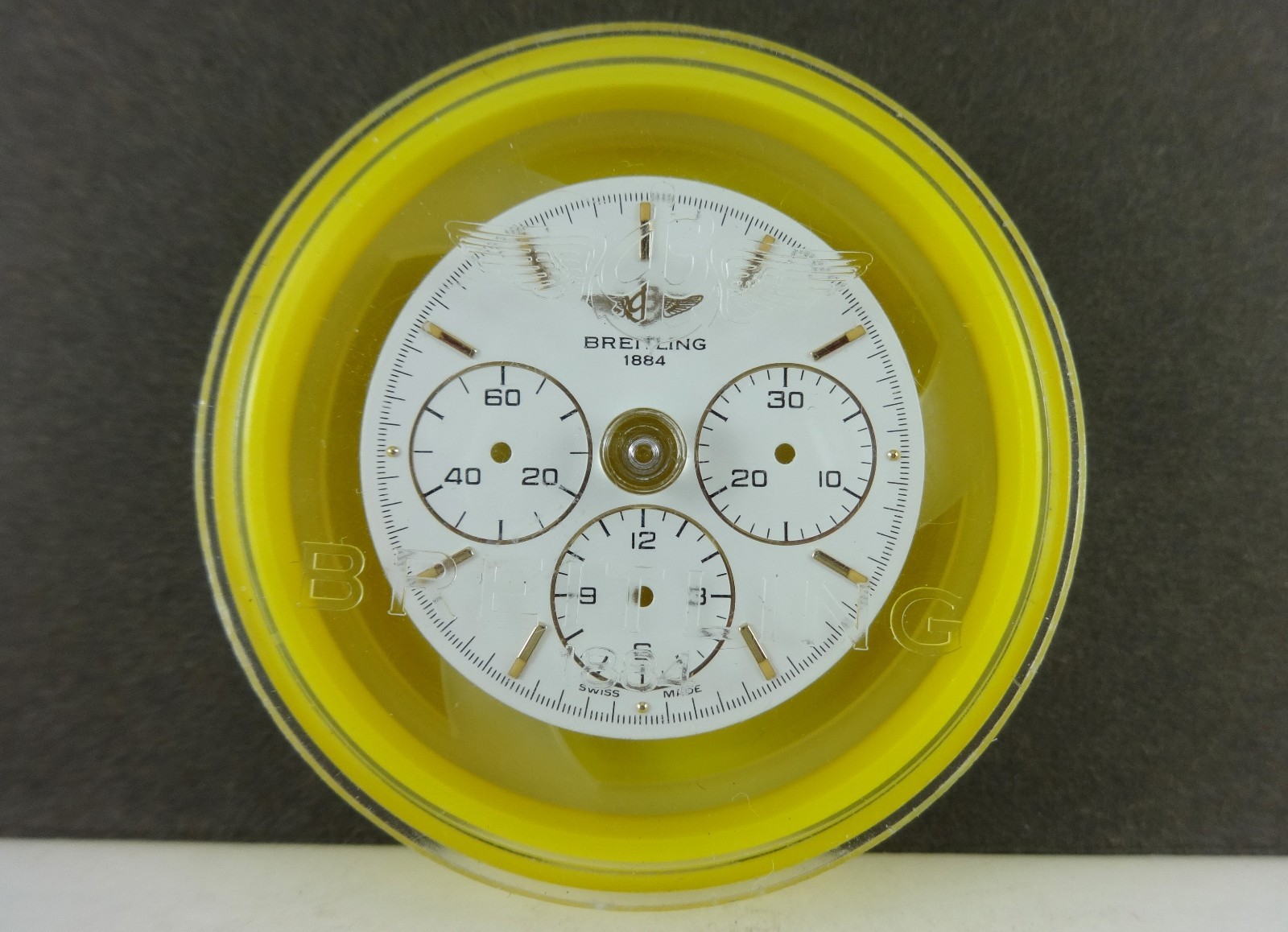 BREITLING 1884 Chronograph White DIAL 410.A108. NOS