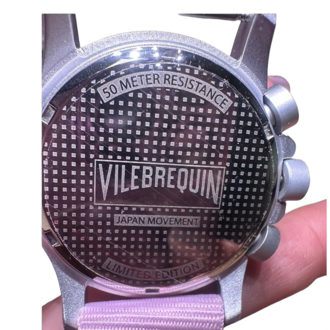 Vilebrequin LIMITED EDITION Pink/Blue Chronograph Watch (NWT) W/ New Battery