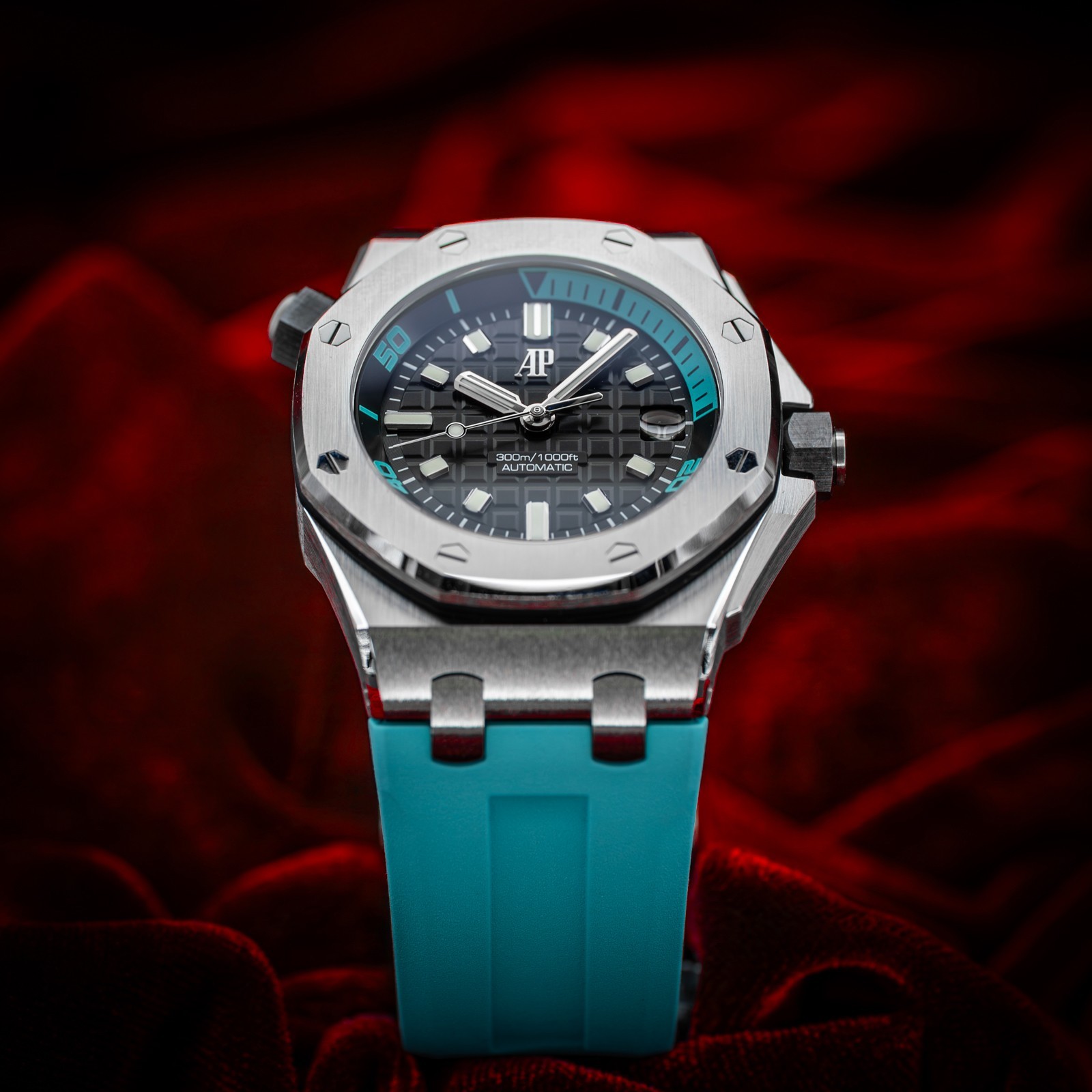 Audemars Piguet Royal Oak Offshore Diver Turquoise 42mm 15720ST.OO.A355CA.01