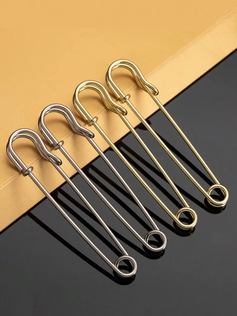 10PCS Heavy-Duty Metal Safety Pins | Brooch Anti-Slip Clothing Repair & Resize