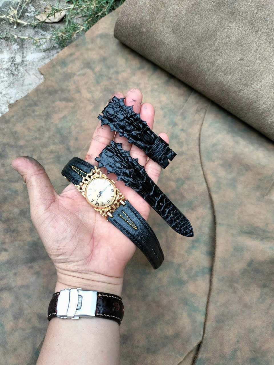 Genuine Leather Skin Watch Strap Band size 18 19 20 21 22 23 24 25 26mm