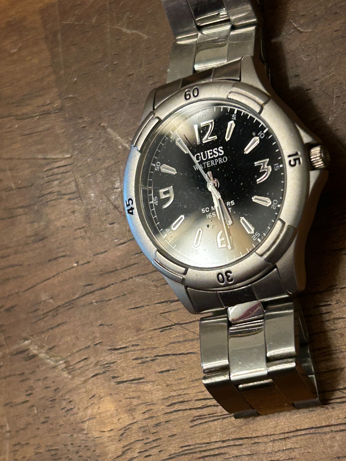 Guess Water Pro Watch 50 M Stainless Steel Japan Movement