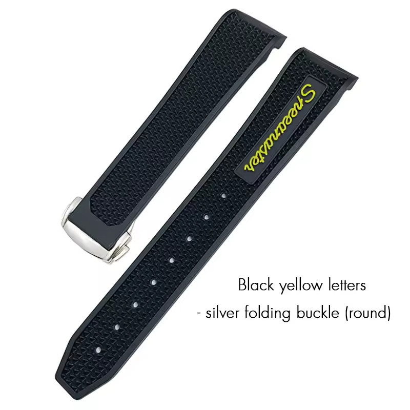 18mm 19mm 20mm 21mm Rubber Watch Band Strap Fits Omega Speedmaster MoonSwatch