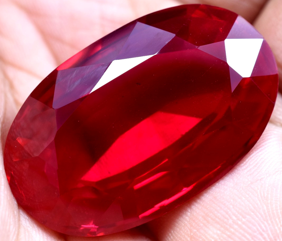 Natural 107.95 Ct Mogok Pink Huge Ruby Sparkling GGL Certified Loose Gemstone