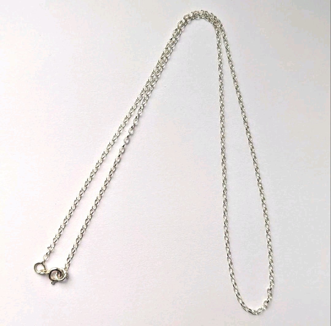 Alexander Castle Sterling Silver Jewellery Chain For Pendants 45cm Oval Link New
