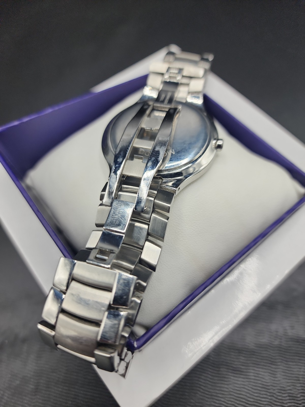 Movado Museum Stainless Steel Men’s Wristwatch – New Battery No Box