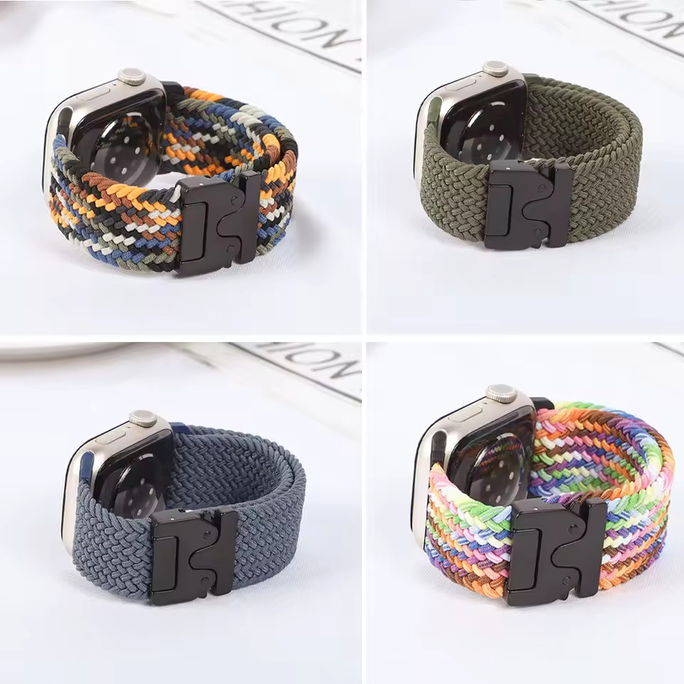 Nylon Band For Apple Watch iWatch Strap Series 10 9 8 7 6 SE 5 Ultra 2 38mm-49mm